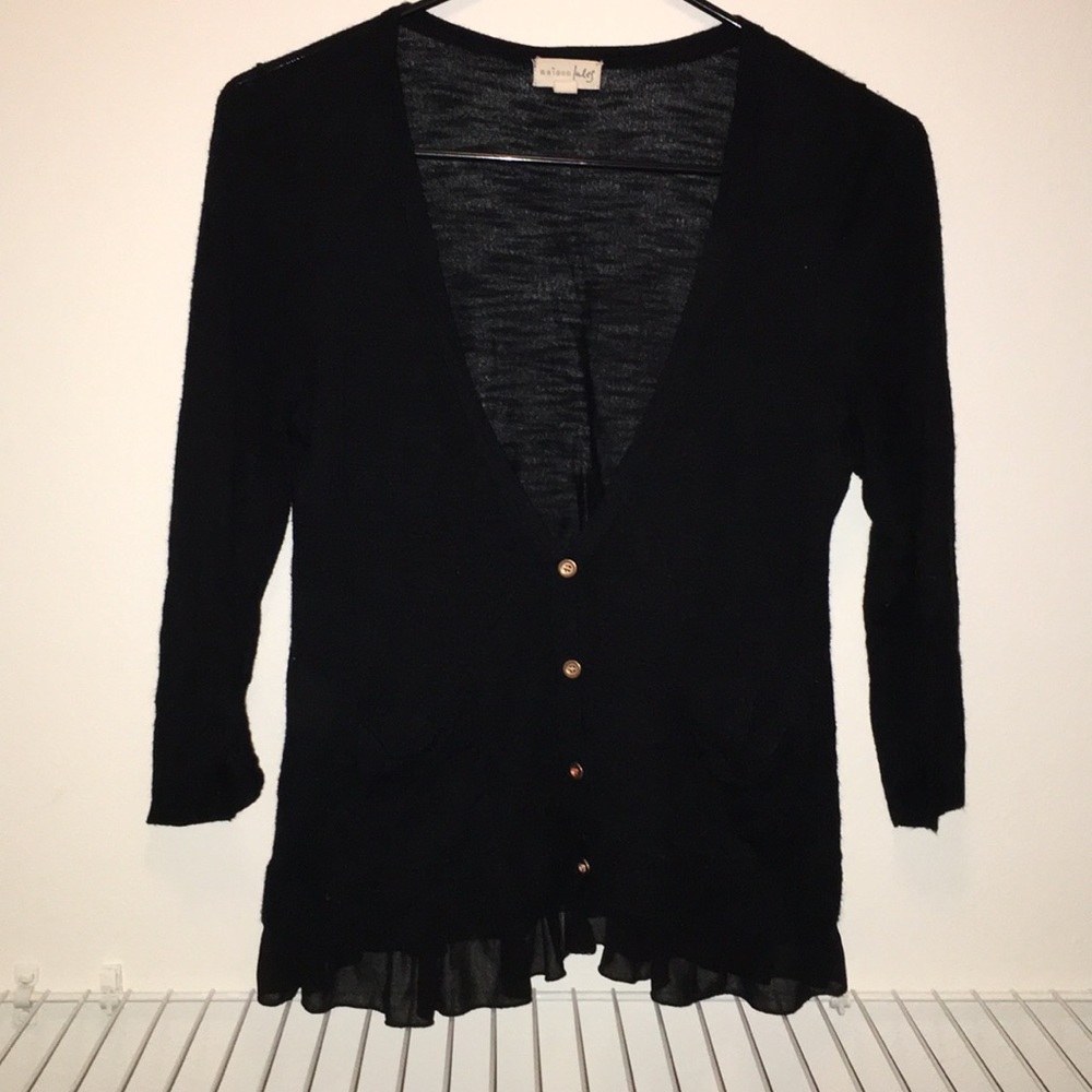 Black cardigan